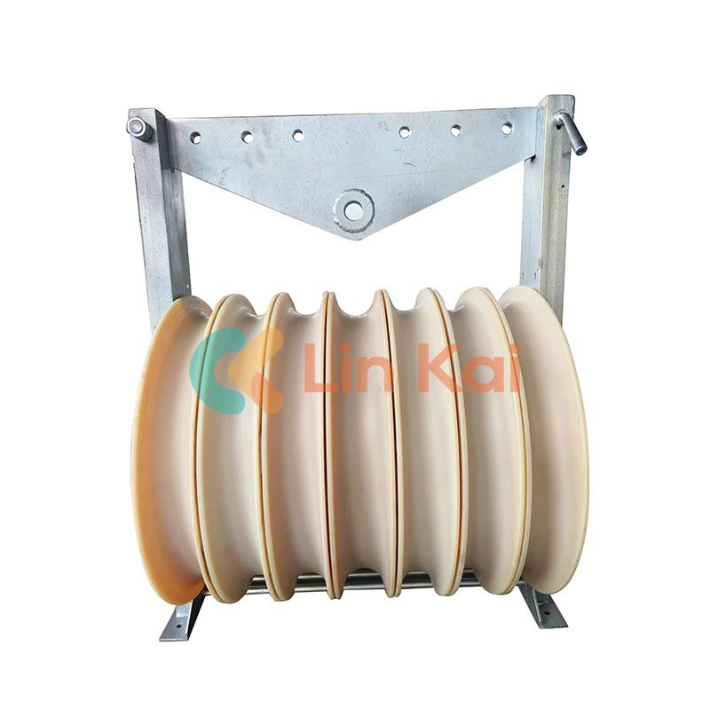 Penggunaan utama dan fungsi blok stringing pulley konduktor