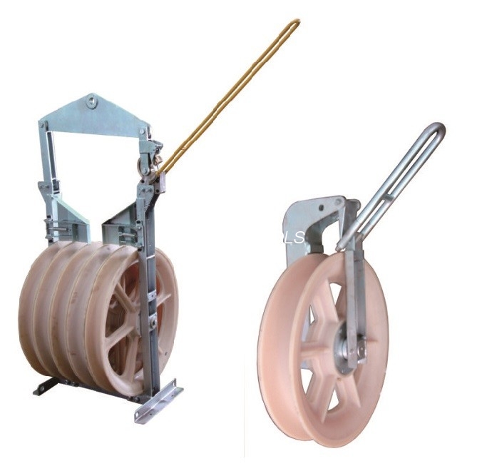 Talian Penghantaran Kuasa Stringing Construction Bundled Conductor Aerial Helicopter Stringing Blocks