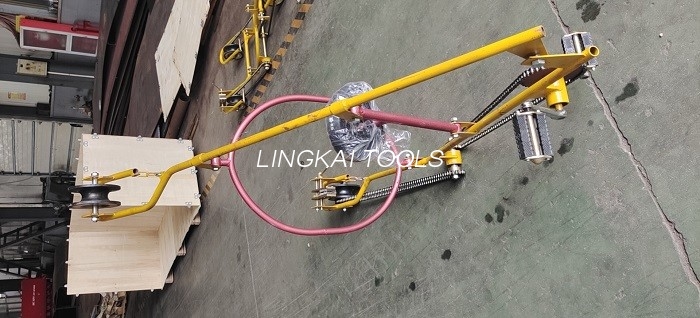 Troli Talian Atas Pemeriksaan Elektrik Untuk Alat Penghantaran Troli Pemeriksaan Konduktor Tunggal