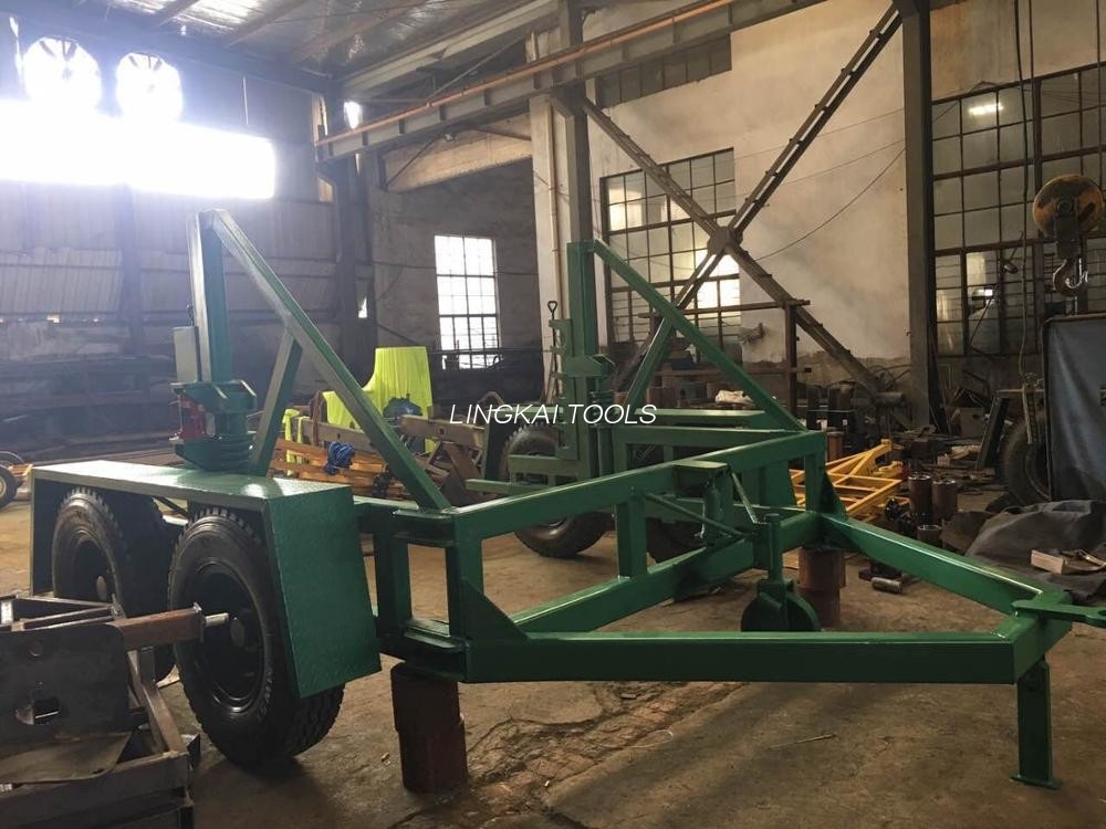 Pembawa Drum Kabel Kapasiti 12 Tan Dengan Cat Semburan Rawatan Permukaan