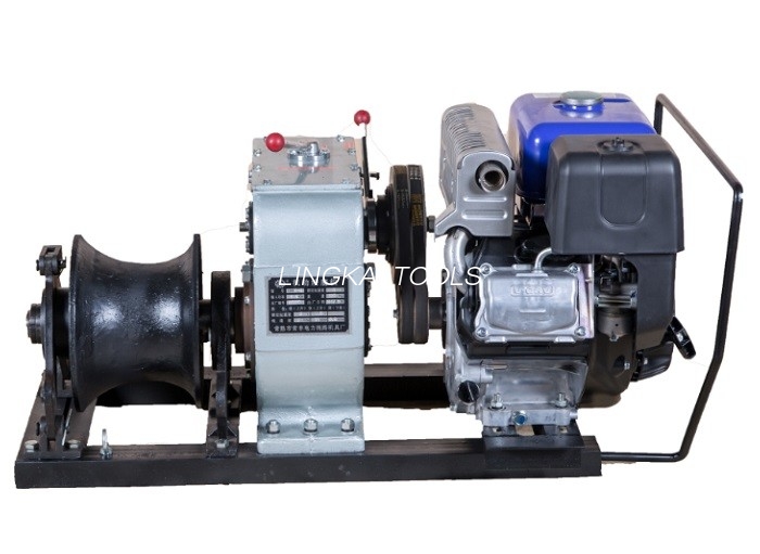 Penarik Winch Kabel Petrol Witn Enjin Honda / YAMAHA Untuk Pembinaan Kuasa