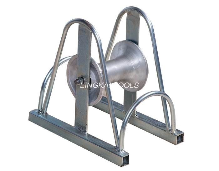 Aluminium Alloy Stringing Pulley Bridge Jenis Straight Line Cable Roller