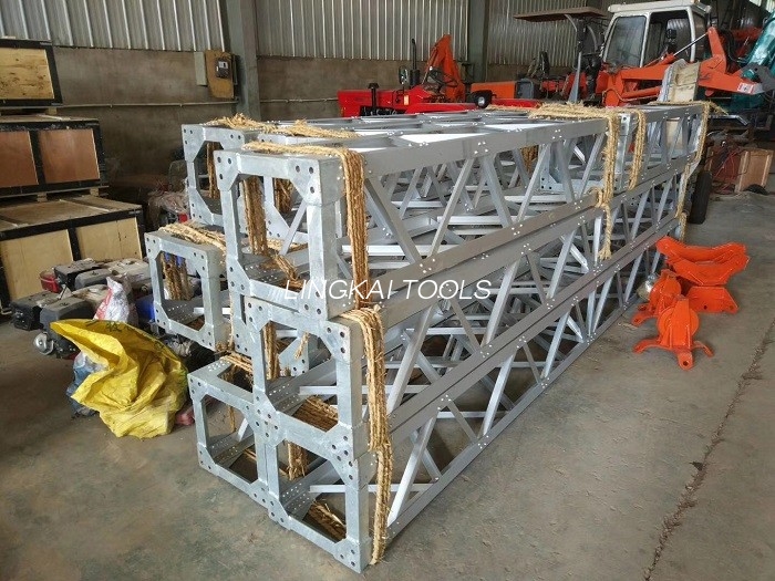 Aloi Aluminium A Shape Lattice Gin Pole Derricks Untuk Menara Pemasangan