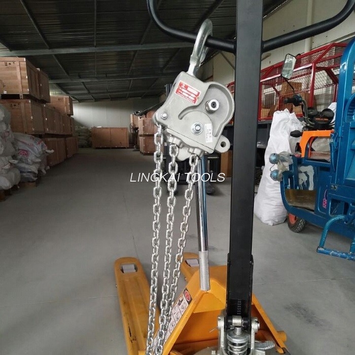 7.5 KN Aluminium Alloy Manual Chain Hoist / Overhead Line String Peralatan