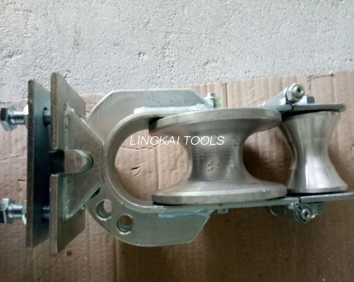 Takal Penarik Kabel Sheave Aluminium SHCS-2 20KN Blok Rentetan Tiga Tujuan