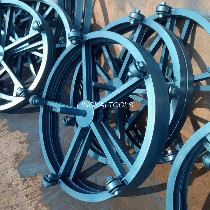 Alat Kabel Bawah Tanah Diameter 1000mm Putar Plat Keluli Berdiri Tegak Meja Putar Drum Bayaran