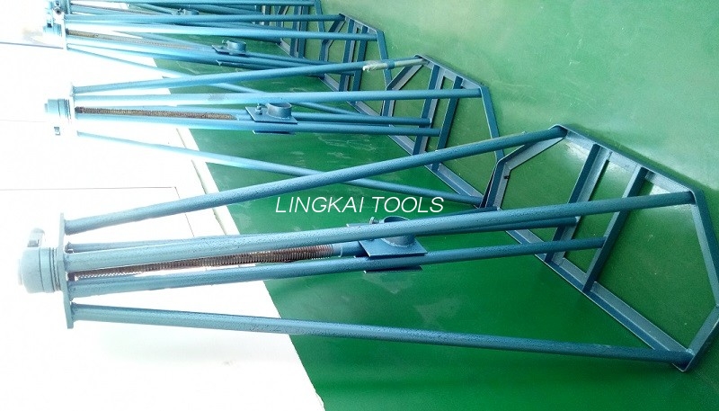 Alat Penarik Kabel Elektrik 30 KN Skru Bc Boleh Laras Berdiri Bicu Drum Kabel Mekanikal