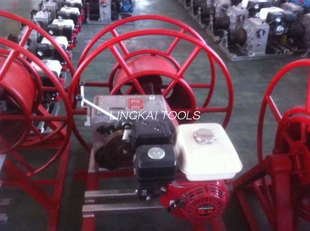 Penarik Win Kabel Dikuasakan Enjin Petrol 5 Tan Untuk Konduktor Mengambil / Merangkai