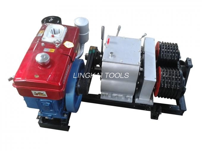 Win Kabel Dikuasakan Petrol Winch Drum Kabel dengan Dua Drum JJM-5SQ