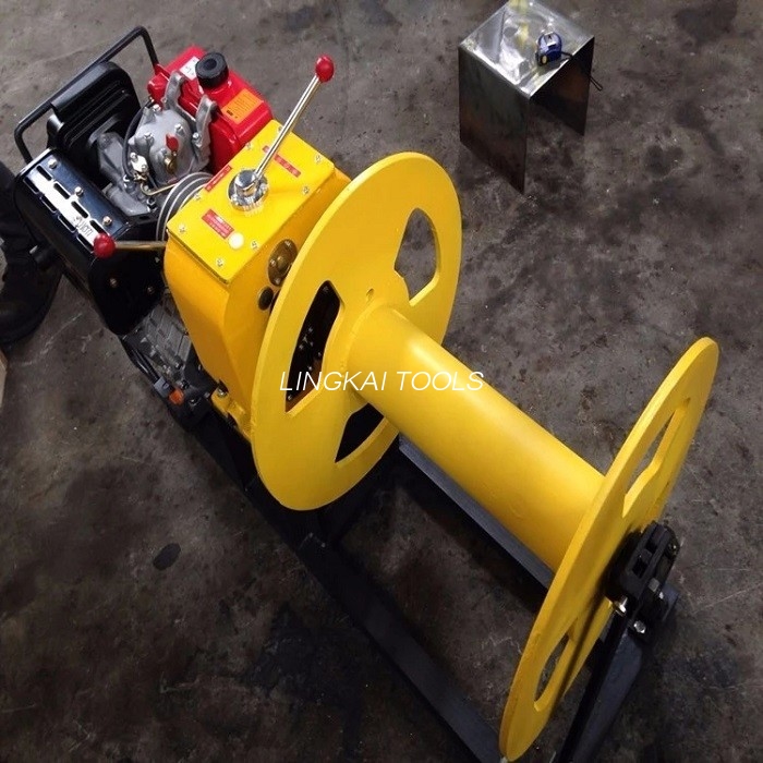 Penarik Win Kabel Petrol / Enjin Diesel Mengambil Peralatan Merangkai Win 2 Tan