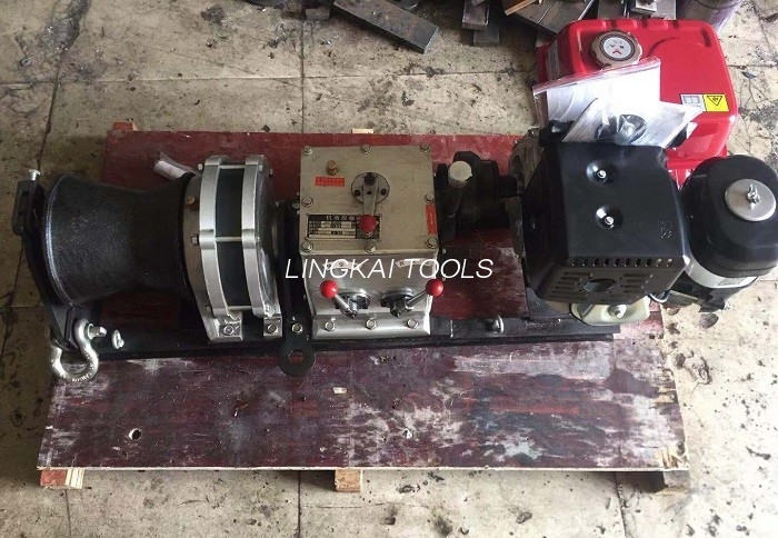 Satu Capstan Fast Speed ​​Cable Winch Puller Enjin Diesel In Line Construction