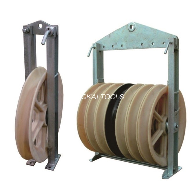 Pembinaan 60KN 660mm Stringing Triple Pulley Block