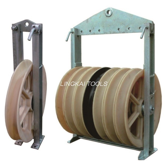 Blok Konduktor Berkumpulan Nylon Sheave Stringing Block Pulley Helicopter Stringing Blocks